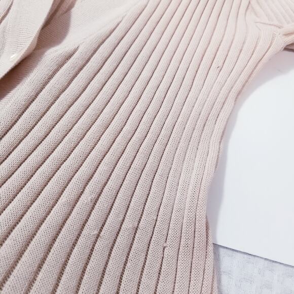 Cotton by Autumn Cashmere Cream Rib Long Knit Cardigan - Picture 3 of 12